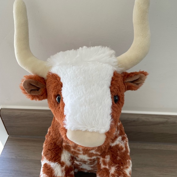 RARE BUILD A BEAR WORKSHOP LONGHORN TEXAS HIGHLAND COW 13" SOFT TOY - Picture 3 of 5